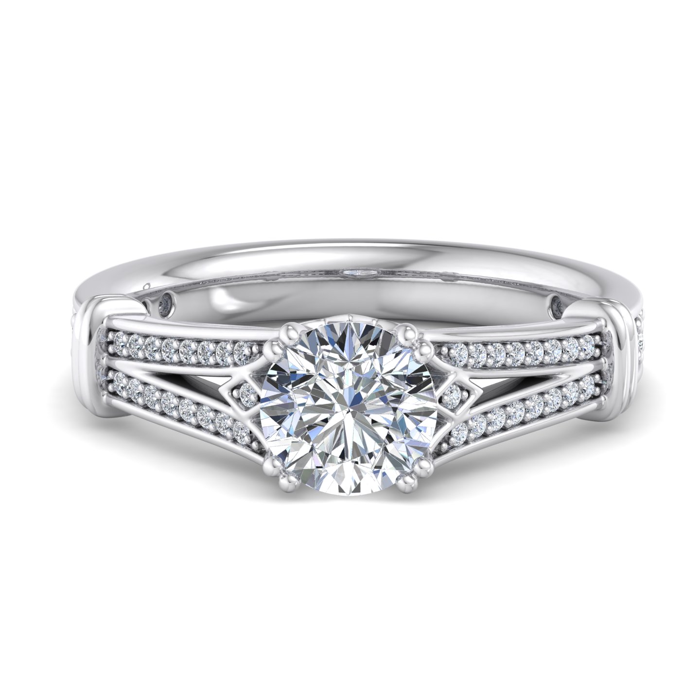Georgia Art Deco Engagement Ring